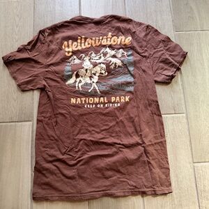 Yellowstone National Park "Keep On Riding" Graphic T-Shirt